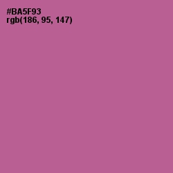 #BA5F93 - Tapestry Color Image