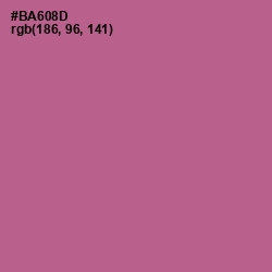 #BA608D - Turkish Rose Color Image
