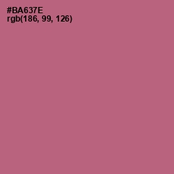 #BA637E - Coral Tree Color Image