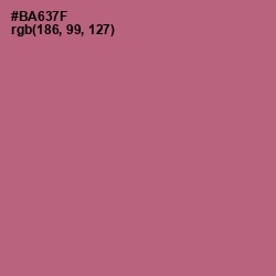 #BA637F - Coral Tree Color Image