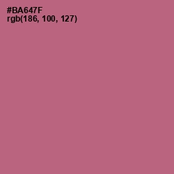 #BA647F - Coral Tree Color Image