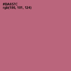 #BA657C - Coral Tree Color Image