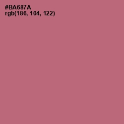 #BA687A - Coral Tree Color Image