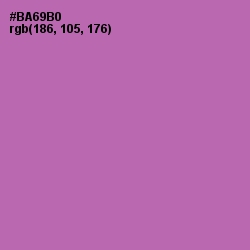 #BA69B0 - Wisteria Color Image