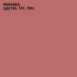 #BA6B6A - Coral Tree Color Image