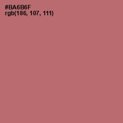 #BA6B6F - Coral Tree Color Image
