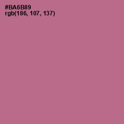 #BA6B89 - Turkish Rose Color Image