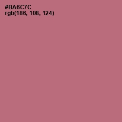 #BA6C7C - Coral Tree Color Image