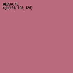 #BA6C7E - Coral Tree Color Image
