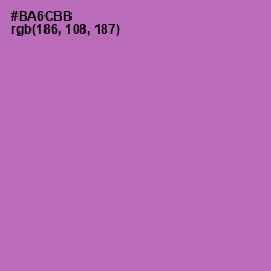 #BA6CBB - Wisteria Color Image