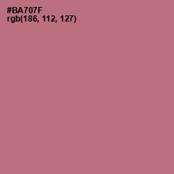 #BA707F - Coral Tree Color Image