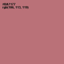#BA7177 - Coral Tree Color Image