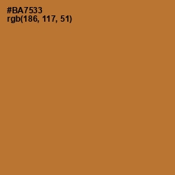 #BA7533 - Copper Color Image