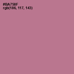 #BA758F - Turkish Rose Color Image