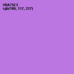 #BA75E3 - Lavender Color Image