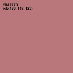 #BA777B - Coral Tree Color Image