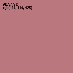 #BA777D - Coral Tree Color Image