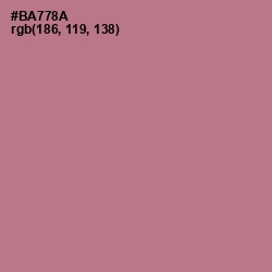 #BA778A - Turkish Rose Color Image