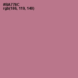 #BA778C - Turkish Rose Color Image