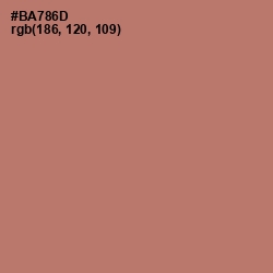 #BA786D - Coral Tree Color Image