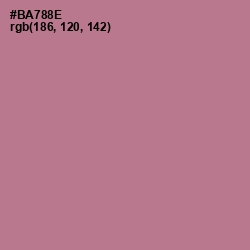 #BA788E - Turkish Rose Color Image