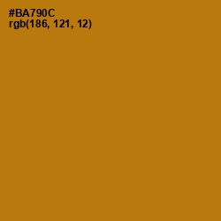 #BA790C - Pirate Gold Color Image