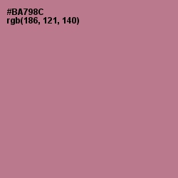 #BA798C - Turkish Rose Color Image
