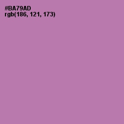 #BA79AD - Wisteria Color Image