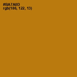 #BA7A0D - Pirate Gold Color Image