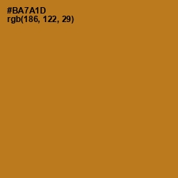 #BA7A1D - Bourbon Color Image