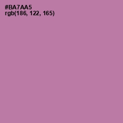 #BA7AA5 - Turkish Rose Color Image