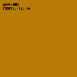 #BA7B06 - Pirate Gold Color Image