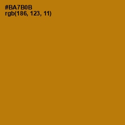 #BA7B0B - Pirate Gold Color Image