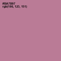 #BA7B97 - Turkish Rose Color Image