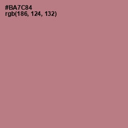 #BA7C84 - Turkish Rose Color Image