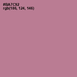 #BA7C92 - Turkish Rose Color Image