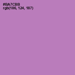 #BA7CBB - Lavender Purple Color Image