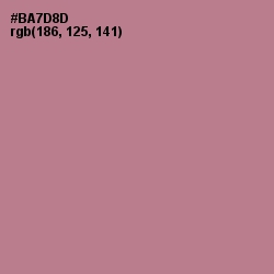 #BA7D8D - Turkish Rose Color Image