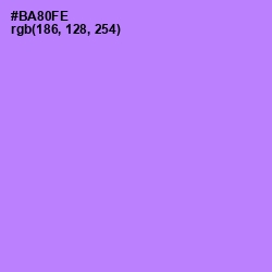 #BA80FE - Dull Lavender Color Image