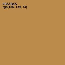 #BA8B4A - Driftwood Color Image