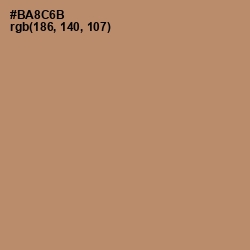 #BA8C6B - Teak Color Image