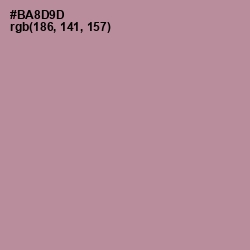 #BA8D9D - Thatch Color Image