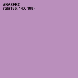 #BA8FBC - Amethyst Smoke Color Image