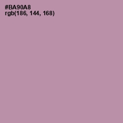 #BA90A8 - Amethyst Smoke Color Image