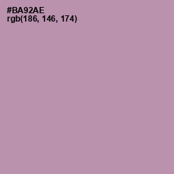 #BA92AE - Amethyst Smoke Color Image