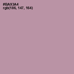 #BA93A4 - Amethyst Smoke Color Image