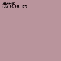 #BA949D - Thatch Color Image