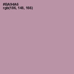 #BA94A6 - Amethyst Smoke Color Image