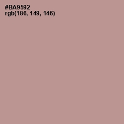 #BA9592 - Thatch Color Image