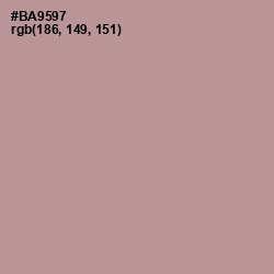 #BA9597 - Thatch Color Image